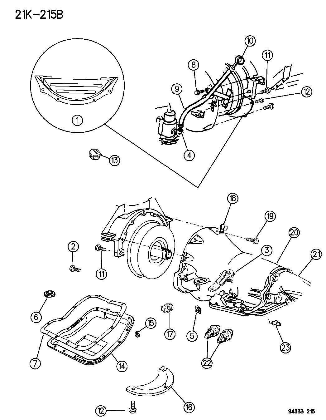 00118752 - Mopar Connector. Oil cooler. Threaded, emissionsleaded