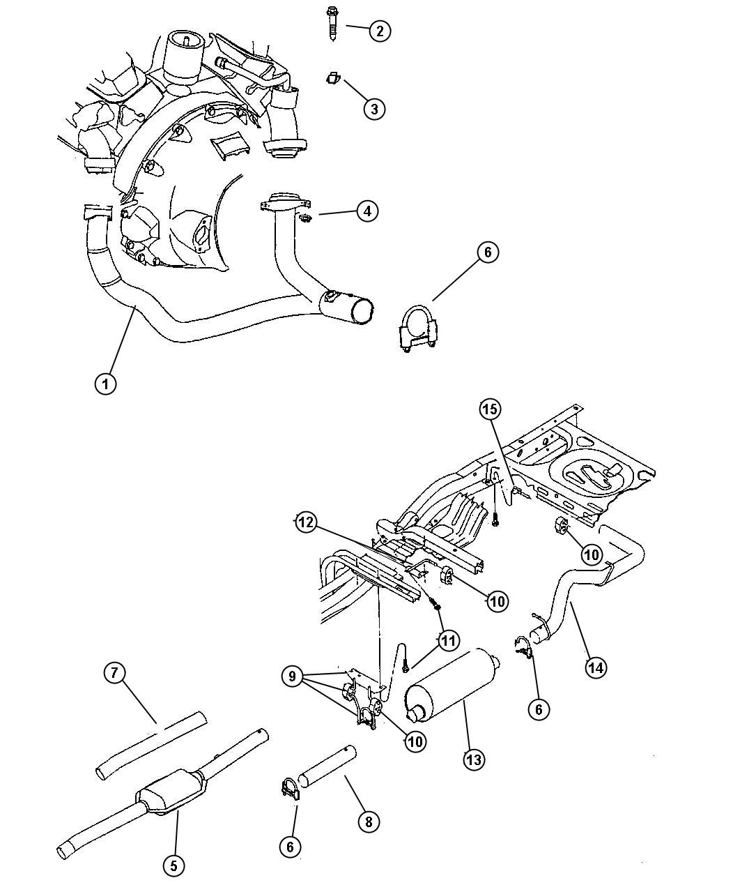 Dodge Dakota Pipe. Exhaust. Lecold - 52103010 | Mopar Parts Overstock